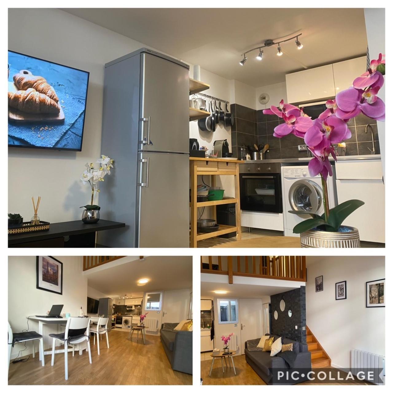 Magnifique Duplex 45 M2 Aux Portes De Paris Metro Barbara A 30Mn Expo Porte De Versailles モンルージュ エクステリア 写真